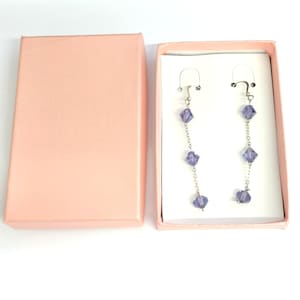 10 cajas de pendientes, joyeros, cajas de cartón rosa 70x105mm