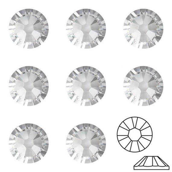 Swarovski 2038 Xilion Rose Flat Back Hotfix Crystal All Sizes