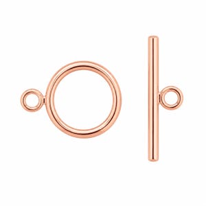 Zapięcia zaciskowe ze srebra próby 925, 10 mm, zapięcia w kolorze różowego złota