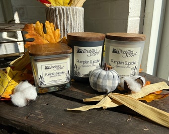 Pumpkin Cupcake (Signature Line) Scented Handcrafted Soy Wax Blend Candle - By ThatOldScent™