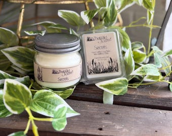 Secrets Scented Handcrafted Soy Wax Blend Candle - By ThatOldScent™
