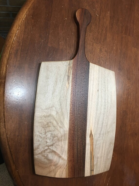Maple & Dark Walnut Cutting Board | Etsy