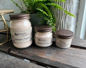 Strawberry Popcorn Scented Soy Blended Wax Candle - By ThatOldScent™