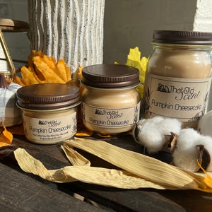 Pumpkin Cheesecake Scented Wax Candle - By ThatOldScent™