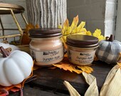 Pumpkin Apple Scented Handcrafted Soy Blended Wax Candle - By ThatOldScent
