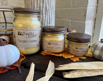 Pumpkin Cookies Scented Soy Wax Blended Candle - By ThatOldScent™