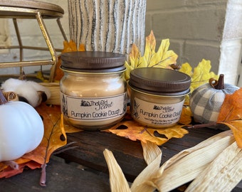 Pumpkin Cookie Dough Scented Soy Wax Blended Candle - By ThatOldScent™
