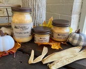 Pumpkin Vanilla Scented Soy Wax Blended Candle - By ThatOldScent™