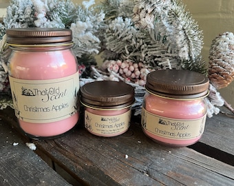 Christmas Apples Scented Soy Blended Wax Candle - By ThatOldScent™