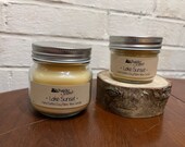 Lake Sunset Scented Handcrafted Wax Candle - By ThatOldScent™
