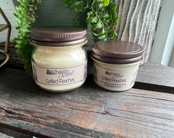 Grilled Peaches Handcrafted Soy Wax Blend Candle - By ThatOldScent™