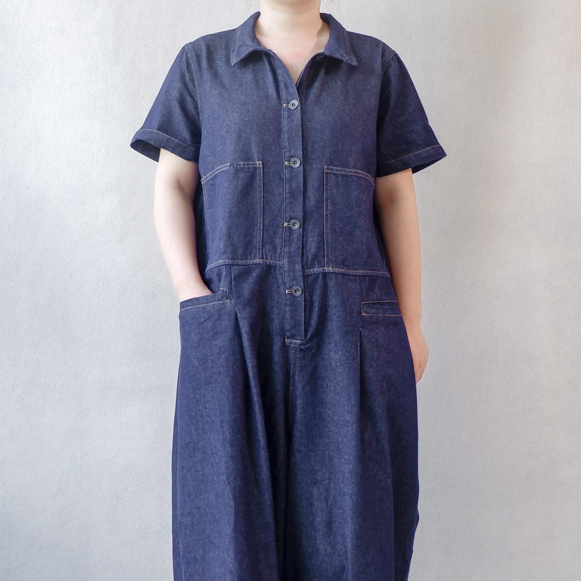 Wide Leg Denim Coveralls: Vintage Hippie Jean Jumpsuit - Etsy