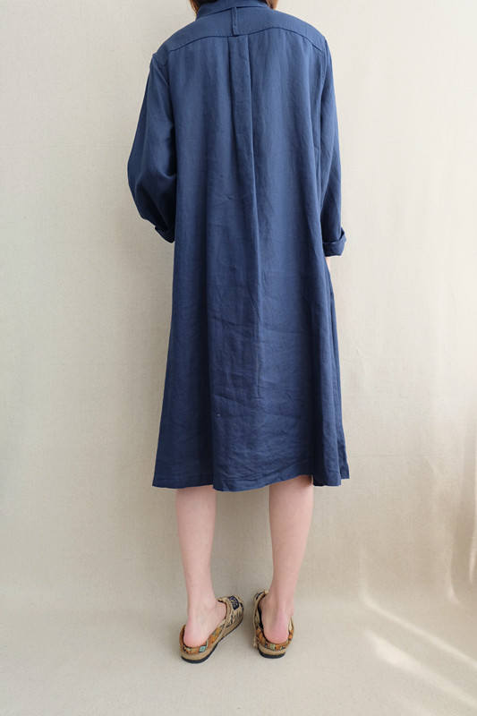 Women Casual Tunic Shirt Dress Summer Linen Simple Dress | Etsy