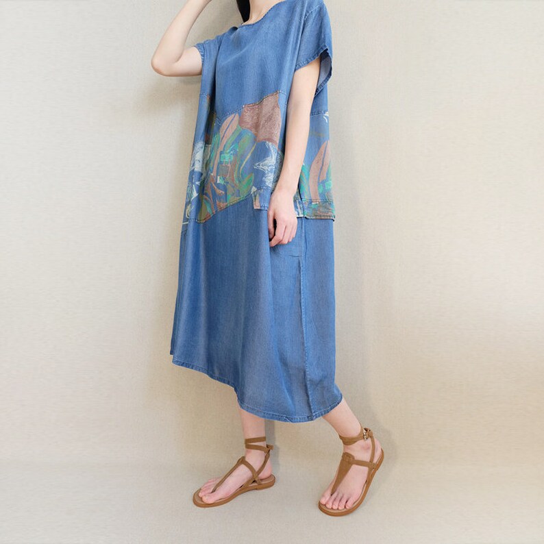 denim caftan