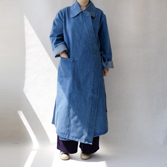 【即完】 Ameri VINTAGE DENIM WORK LONG COAT 即完売のDENIM WORK LONG COATが緊急再販売決定♡ | 黒石奈央子
