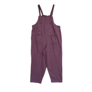 Leisure Linen Overalls Soft Outfit Cotton Pants Women Clothing, Adjustable Jumpsuits Wide Leg Dungarees Loose Linen Overalls Harem Pants image 5