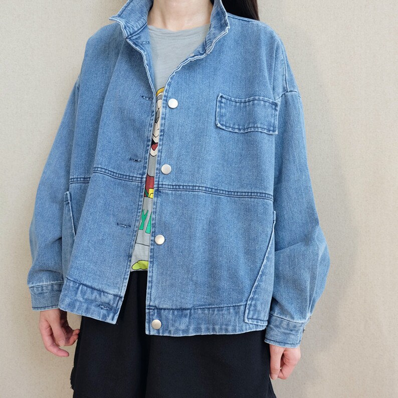 Women Short Denim Jackets Cotton Lightweight Coat Comfortable Etsy UK