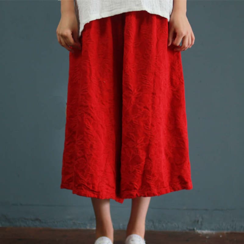 Embroidered pants set main image 1