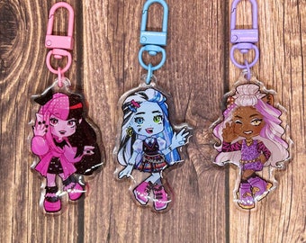 Cute Monsters 2.5'' Glitter Acrylic Charms