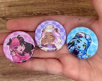 Cute Monsters 1.5'' Pinback Buttons