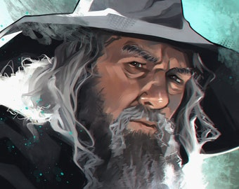 LOTR Wise Wizard Print