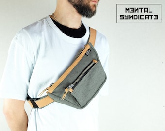 Chef Mustache Face Sport Waist Packs Fanny Pack Adjustable For Travel
