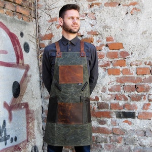 Chef Apron, Bartender Apron, Chef Gift, Barista Gift, Bartender Gift,Barista Apron, Father Day Gift, BBQ Apron, custom made Gift for him