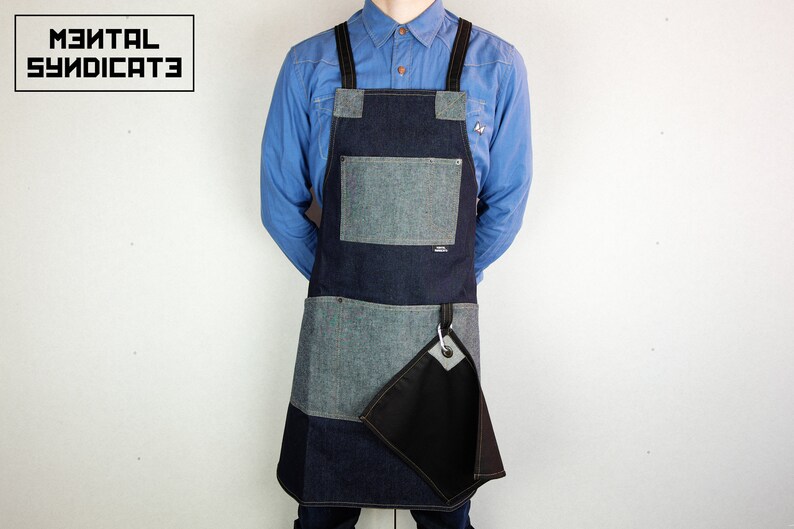 mens denim apron