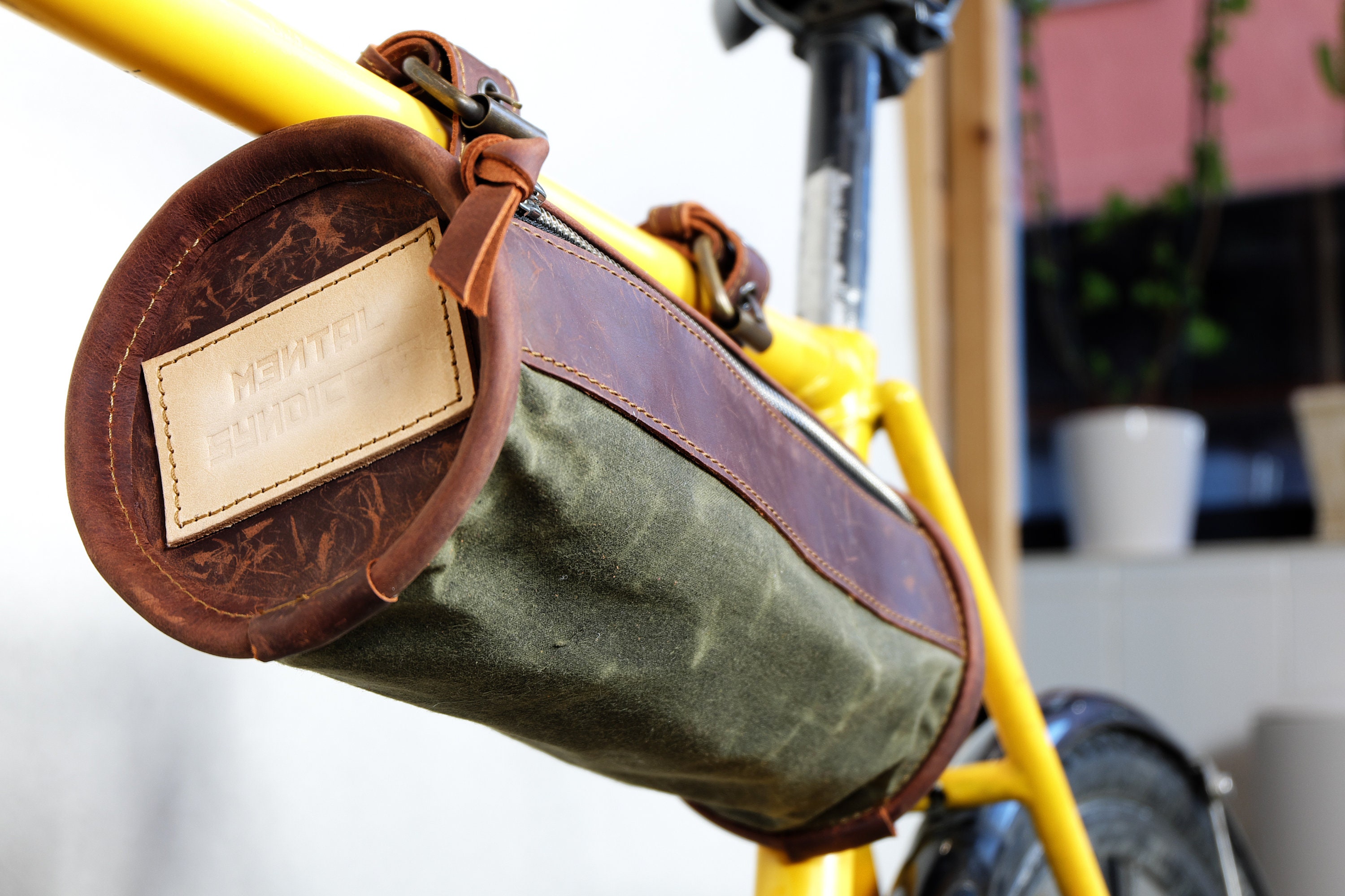 Canvas handlebar bag hotsell
