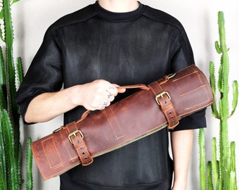 Bbq Bag, BBQ Knife Bag, BBQ Tool Roll,Gift for him, BBQ Case, Grill Bag, Outdoor Bag, Campfire Bag, Chef Gift, Valentine's day gift