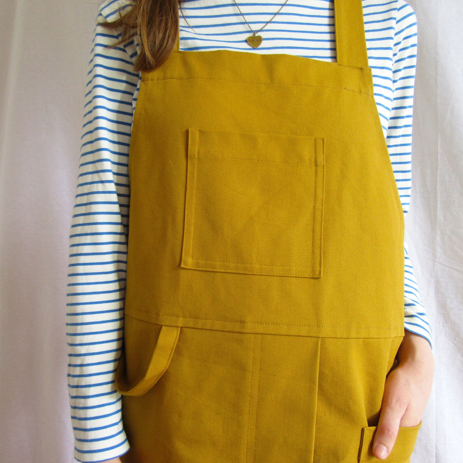 Pottery Apron Split Leg Crossback Cotton Canvasfor Etsy