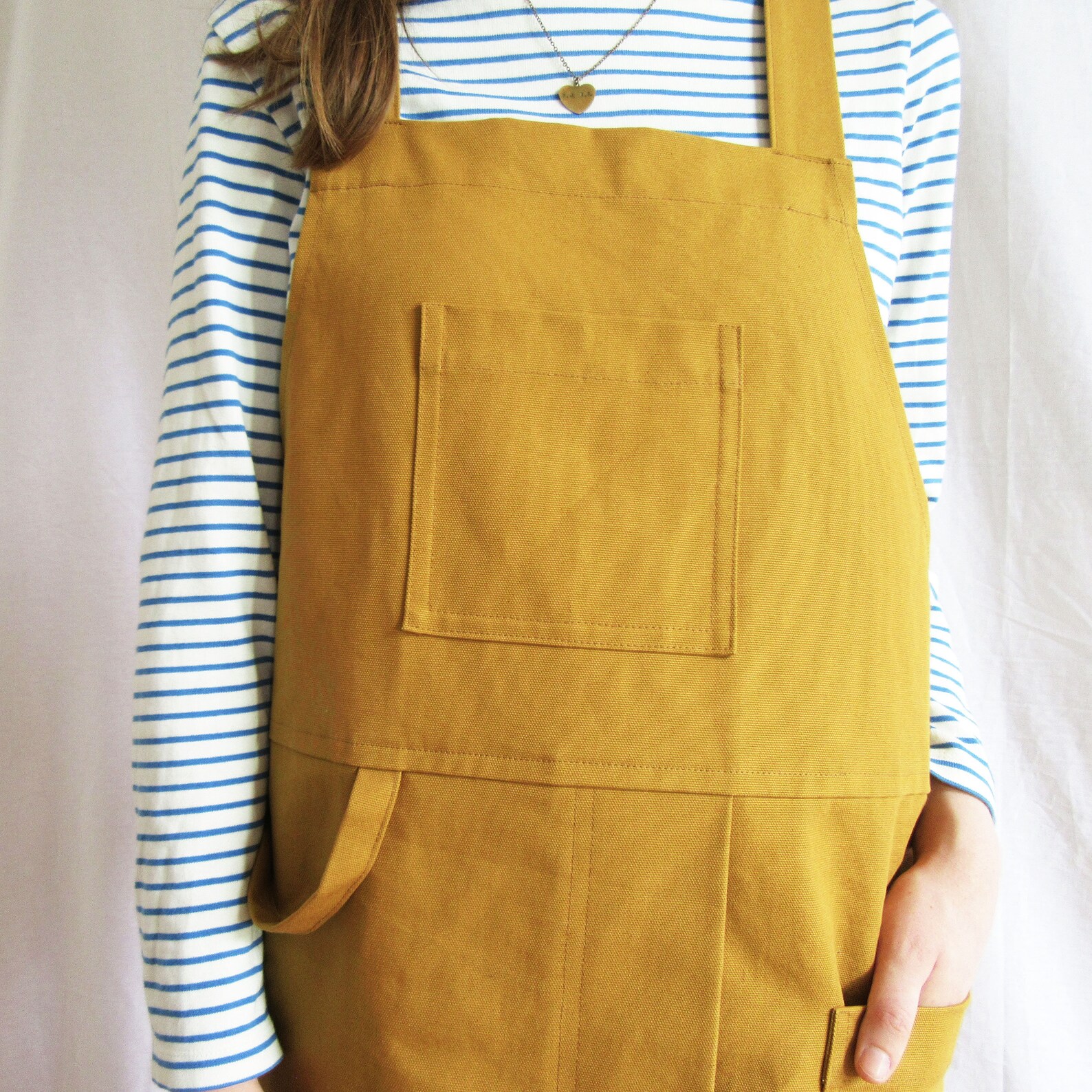 Cotton Canvas Pottery Apron With Split Leg Crossback Design. Etsy