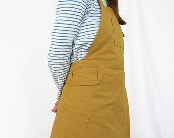 9/28まで　Trois Sanglier apron [beige] Amazon.com: Under NY Sky Pottery Beige Apron - Full Cover