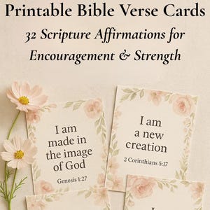 Faith Scripture Cards – Printable Bible Affirmations for Women
