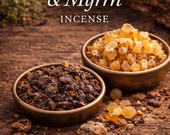Frankincense & Myrrh Incense – Warm Resinous Scent, Cozy Home Fragrance