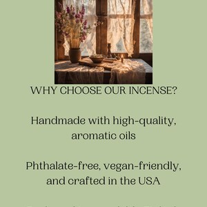 Winter Plum Incense – Cozy Fruity Floral Aroma, Handmade Holiday Scent image 8