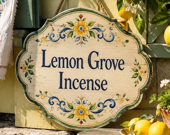 Lemon Grove Incense, Bright Lemon Home Fragrance