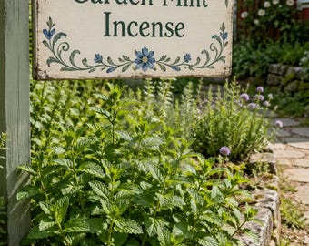 Garden Mint Incense: Fresh Green Herbal Scent for Cottagecore Homes