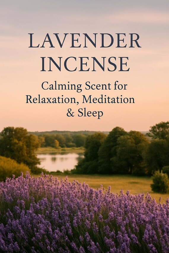 Lavender Incense for Relaxation and Sleep – Handmade Calming Incense Sticks or Cones