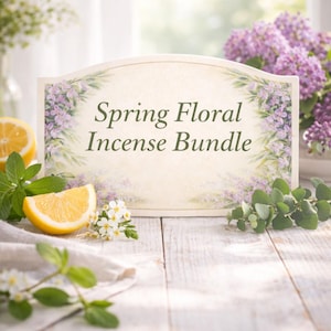 Spring Floral Incense Bundle – Lilac, Lemon Green Tea & Spring Rain Fresh Home Scent