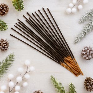 Winter Plum Incense – Cozy Fruity Floral Aroma, Handmade Holiday Scent Sticks