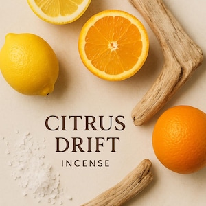 Citrus Drift Incense Sticks & Cones – Bright Citrus, Sea Salt and Vanilla Coastal Scent