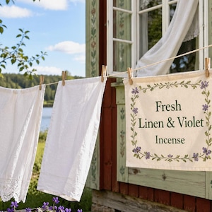 Fresh Linen and Violet Incense: Clean Floral Scent for Cozy Homes