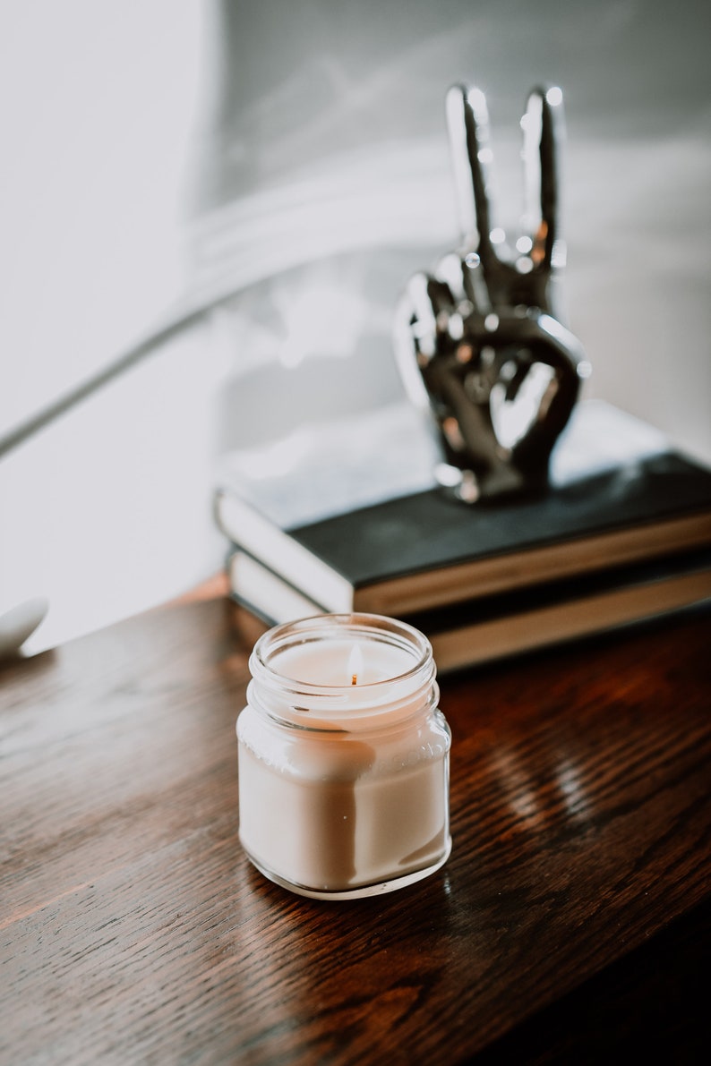 Hippie Decor Hemp Mason Jar Candle Meditation Boho Decor
