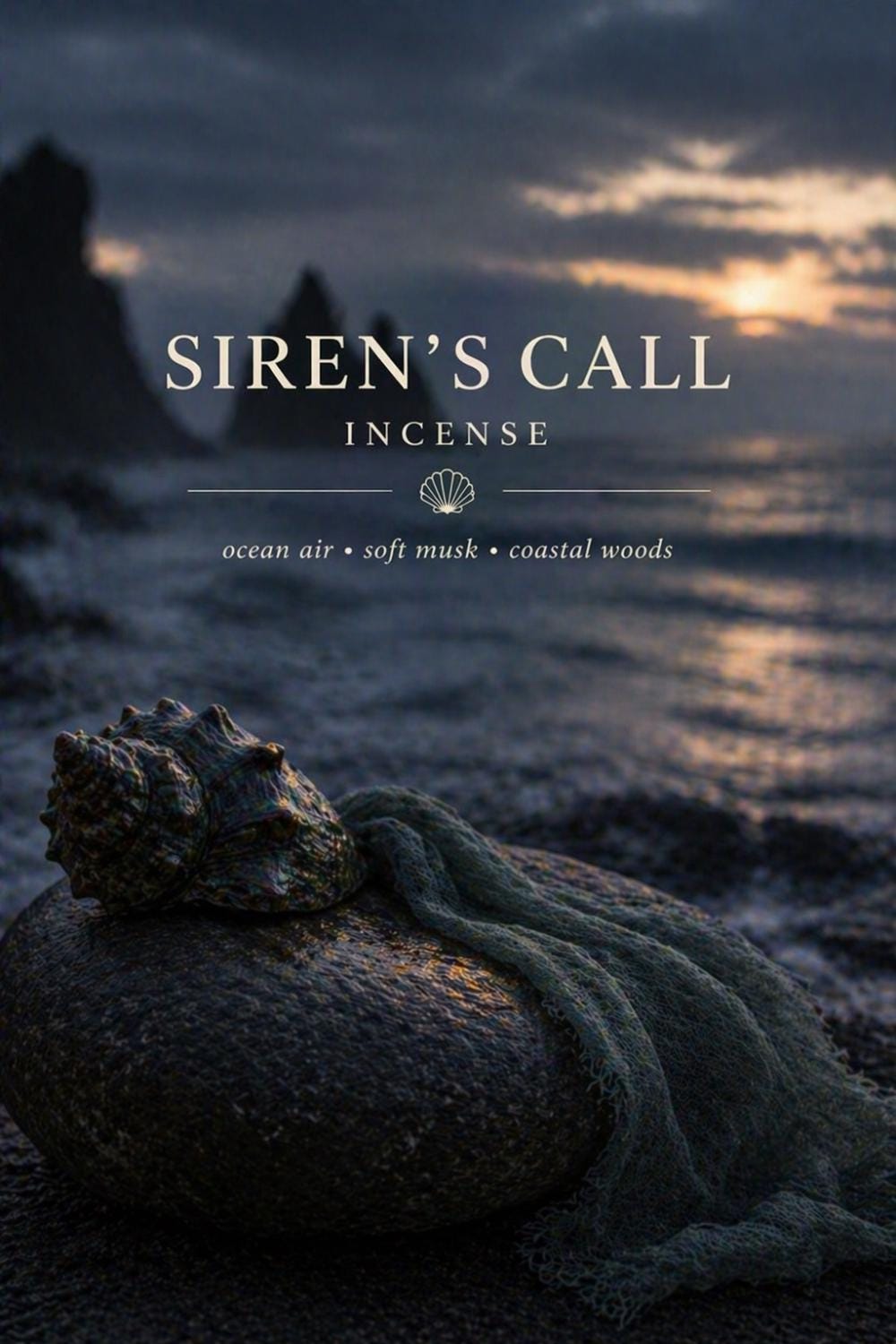 Siren's Call Incense, Fresh Ocean Air With Soft Coastal Florals