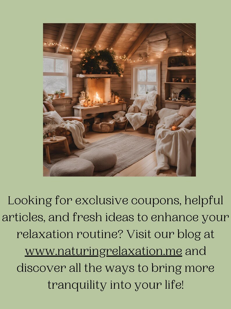 May include: A cozy cabin interior with a fireplace, two armchairs, and a wooden coffee table. The room is decorated with fairy lights and greenery, creating a warm and inviting atmosphere.