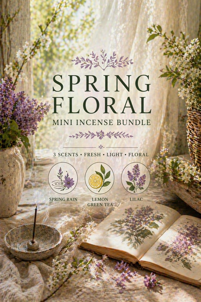 Spring Floral Incense Bundle Fresh Rain Citrus Flower Scent Set - Etsy