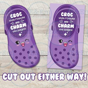 Croc That Routine and Charm the Judges Good Luck Tags, 5 Colors ...