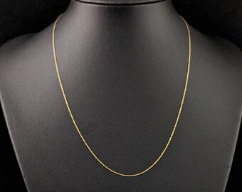 Vintage 9ct gold trace chain, fine, dainty