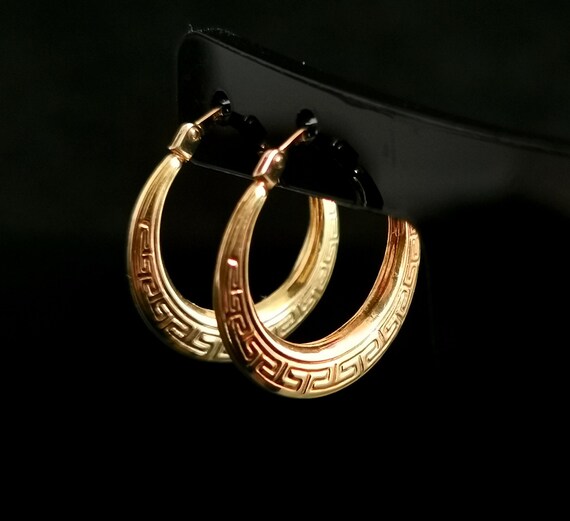 gypsy style creole earrings